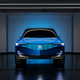 A render of the front end of the Acura Precision Concept car.